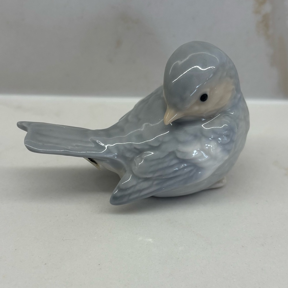Vintage Otagiri Porcelain Blue Bird Porcelain Figurine Gloss Finish